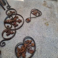 گل آهنی برای درب حیات فروشی کیلویی 75هزار