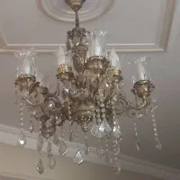 لوستر برنز ۱۰ شاخه|لوستر و چراغ آویز|ورامین, ورامین|دیوار