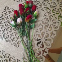 ۱۲ تا شاخه گل رز مصنوعی|گل مصنوعی|قم, زاد|دیوار