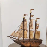 کشتی بادبانی تمام چوب|مجسمه، تندیس، ماکت|تهران, اختیاریه|دیوار
