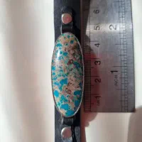 دستبند چرم فیروزه اصل