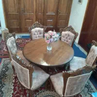 میز و صندلی غذا خوری لوکس تمام چوب