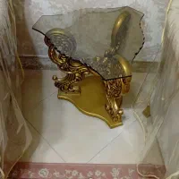 مبل کرمی طلایی چوب با روکش|مبلمان خانگی و میز عسلی|اسلام‌شهر, شهرک محمدیه|دیوار