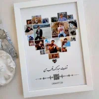 تابلو عکس موزیکال با قاب رنگی دلخواه