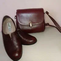 ست کیف و کفش چرم