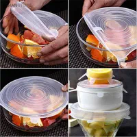 درپوش سیلیکونی ظروف و مواد غذایی ۶ عددی