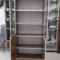 کتابخانه زونکن خور درب شیشه اثاث مارکت|کتابخانه، شلف، قفسه‌های دیواری|سیرجان, |دیوار