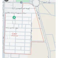 زمین فروشی شهرک پردیسان 2درب حیاط