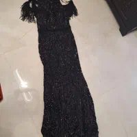 لباس مجلسی خارجی نو کاملا کارشده بسیار شیک