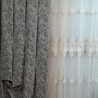 پنل های پرده نو طرح سنگی با سایه گیپور|پرده، رانر، رومیزی|تهران, دولاب|دیوار