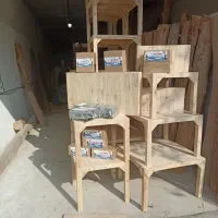 کرسی چوبی مدل مینکیس سفارشی با پایه‌های 10 سانت