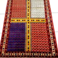 قالیچه عشایری کف ابریشم دستبافت