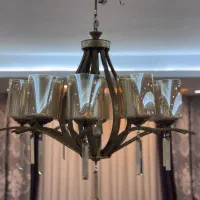 لوستر 10شاخه|لوستر و چراغ آویز|فردیس, داوری|دیوار