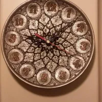 ساعت مسی قلمکاری شده نو