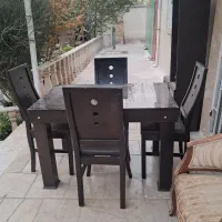 میز ناهار خوری چهار نفره|میز و صندلی غذاخوری|کوهسار (البرز), |دیوار