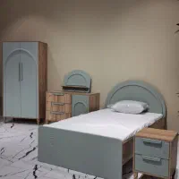 تخت نوزاد نوجوان سیسمونی دوطبقه کابینت کمد دیواری