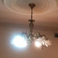 لوستر برنز آنتیک|لوستر و چراغ آویز|تهران, مجیدآباد|دیوار