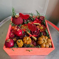 باکس گل شمعی یلدایی