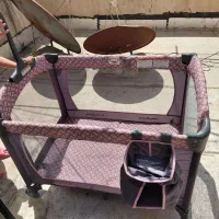 تخت و پارک کودک Baby Trend اصل + بسکت نوزاد|تخت و صندلی بچه|تهران, خاوران|دیوار