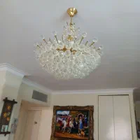 لوستر کریستالی یک عدد پذیرایی و یک عدد آشپزخونه