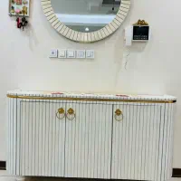 آیینه کنسول و میز تی وی|بوفه، ویترین، کنسول|مشکیندشت, |دیوار