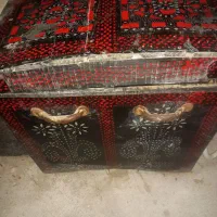 چمدان چوبی فلزی قدیمی