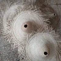 لوستر حصیری بامبو برای کافه  رستوران  باغ ویلا|لوستر و چراغ آویز|تهران, چیتگر شمالی|دیوار
