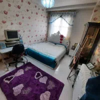 سرویس خواب تخت دونفره سفید تشک شهریار نو