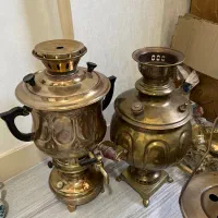 سماور برنجی کلکسیونی چند نمونه موجوده