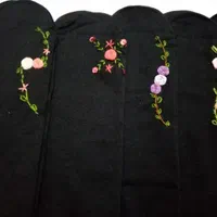 جوراب های زیبای گلدوزی شده|لباس|تبریز, |دیوار