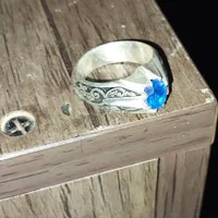 یاقوت برمه نقره مهردار رکاب جوندار قلمه زنی|جواهرات|کوهسار (البرز), |دیوار