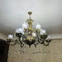 لوستر ۶ شاخه ۱۲ شعله|لوستر و چراغ آویز|تبریز, |دیوار