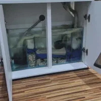 فروش آکواریوم شرکتی ۸۰ سانت،سالم و تمیز|ماهی|چمران, |دیوار
