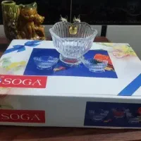 بستنی خوری یا پیاله الماسی و پیش دستی طاووسی|ظروف سرو و پذیرایی|تهران, سنگلج (شاپور)|دیوار