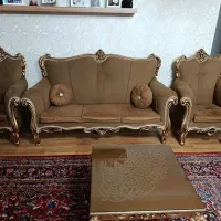 مبل سالم 7نفره همراه با نهار خوری 4نفره|مبلمان خانگی و میز عسلی|تهران, شهرک ولیعصر شمالی|دیوار