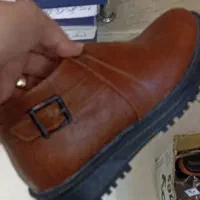 نیم بوت چرم طبیعی نو