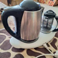 چای ساز استیل وقوری پیرکس|سماور، چایساز، قهوهساز|قم, شهرک فاطمیه|دیوار