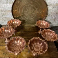 ظروف مسی پایه دار