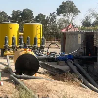 باغ بادام با درختان ۳ ساله جنب کافه و باشگاه اسب