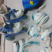 اسکیت اسپرت سایز ۳۰تا ۳۳ در حد نو با لوازم کامل|دوچرخه، اسکیت، اسکوتر|رفسنجان, |دیوار