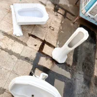 سنگ توالت ایرانی و روشویی با پایه