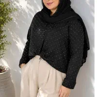 شومیز مشکی نگینی