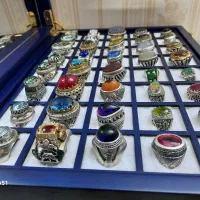 ۴۰عدد انگشتر نقره جواهری و کلکسیونی، فاخر|جواهرات|قوچان, |دیوار