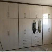 ساخت و طراحی کابینت کمد دیواری وکلیه مصنوعات چوبی|جاکفشی، کمد، دراور|کرمانشاه, |دیوار