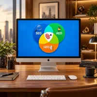 در گوگل و هوش مصنوعی دیده شوید SEO-AEO-GEO