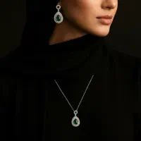 نیم ست استیل بانگین زمردی|بدلیجات|اندیمشک, |دیوار