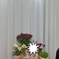 پرده حریر پانچ به همراه همه ملزومات و پرده استر