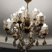 لوستر12شاخه  برنجی