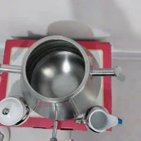 کتری وقوری شیردارهمراه باقندان وشکرپاش مینیاتور|قوری، کتری، قهوه‌ساز دستی|تهران, آهنگ|دیوار