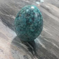 سنگ خرده فیروزه کلکسیونی تخم مرغی